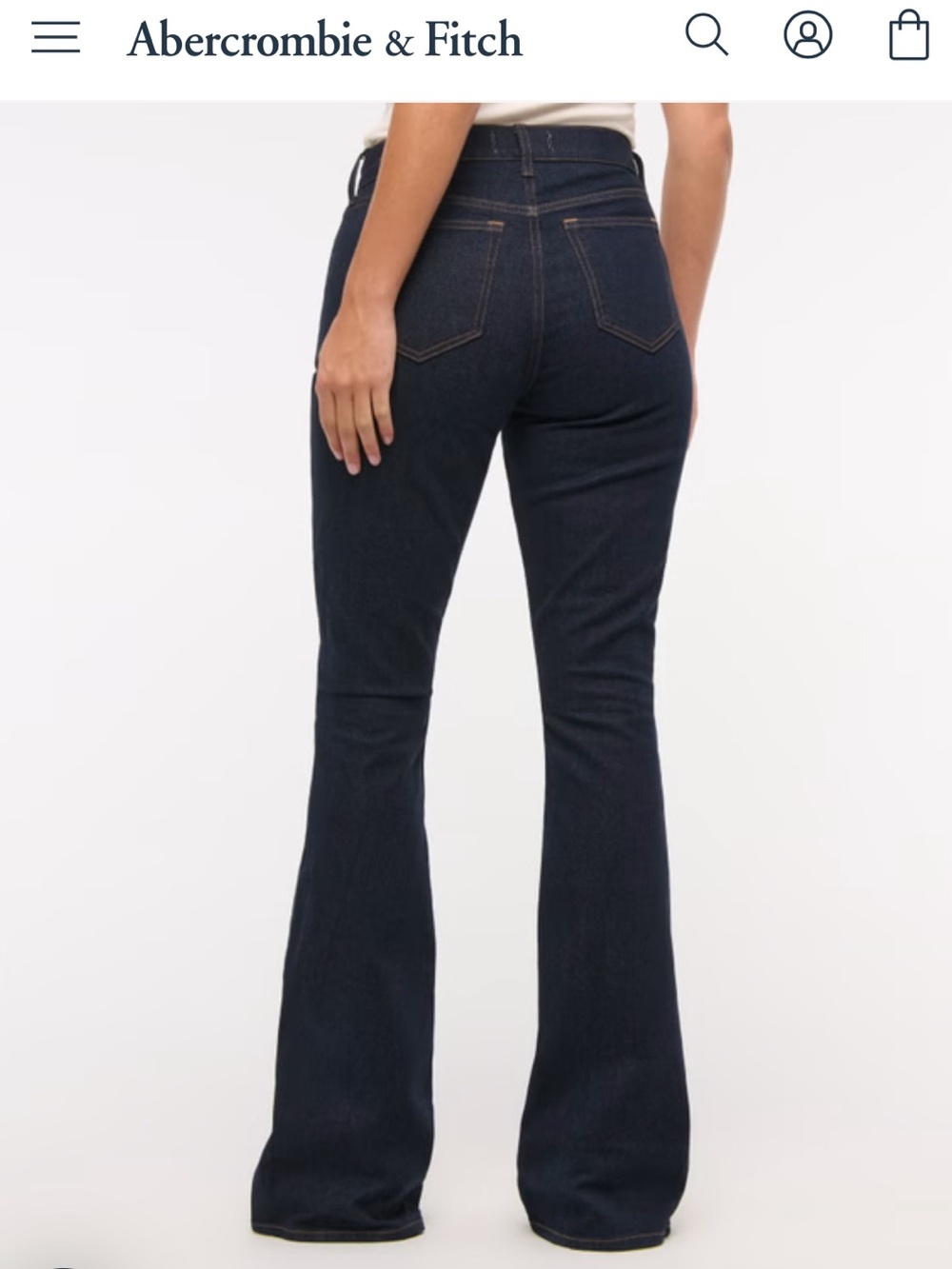 Abercrombie Women's Curve Love Mid Rise Bootcut Jean - Picture 2 of 4